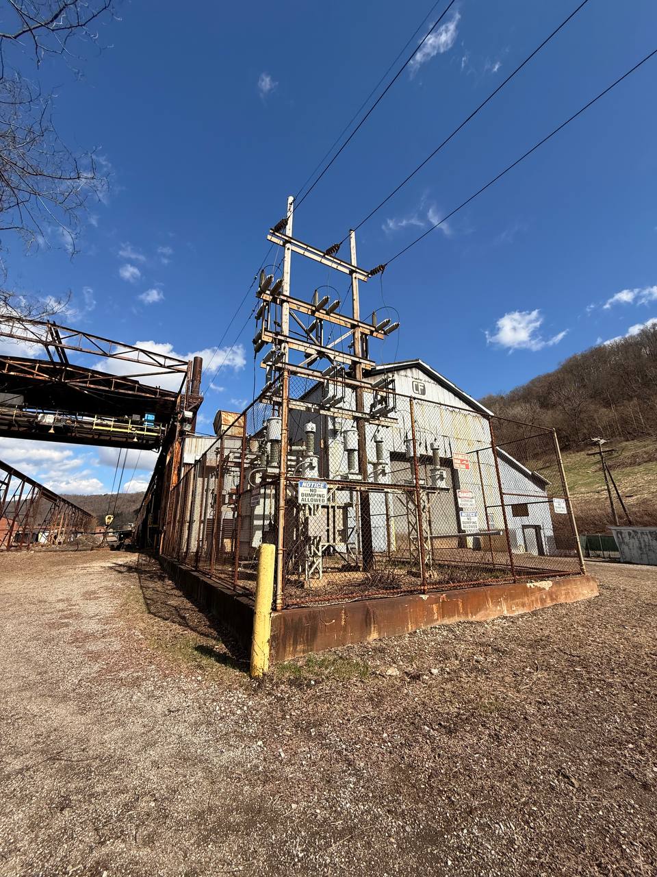 On-site 69 kV substation infrastructure